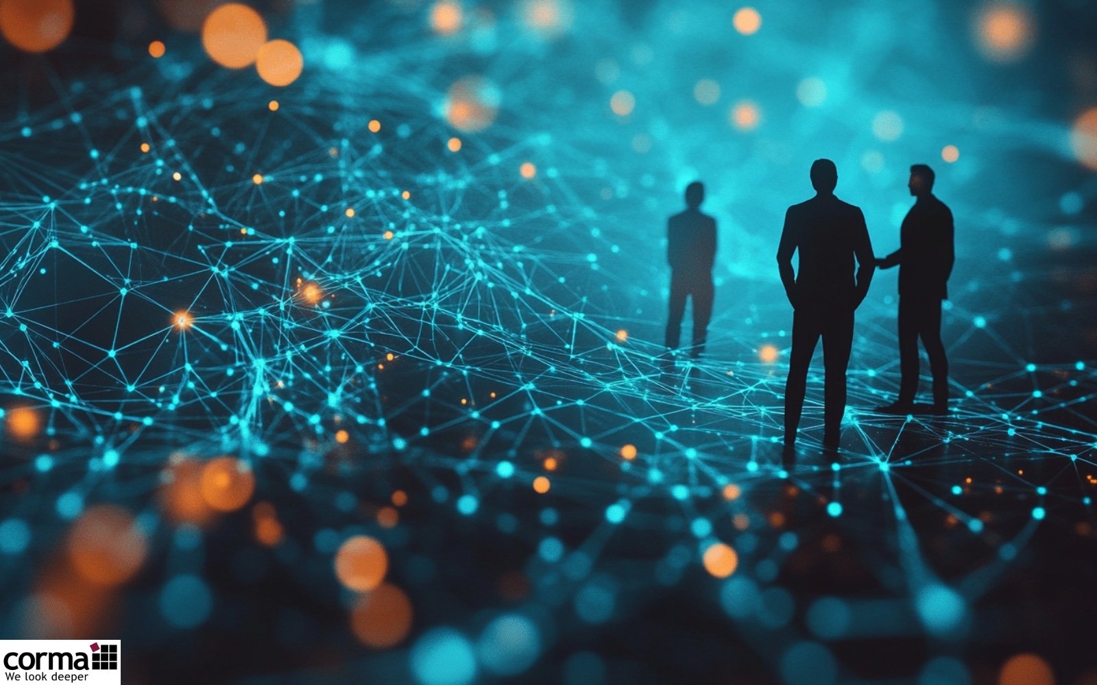 OSINT investigator analyzing digital networks and data traces